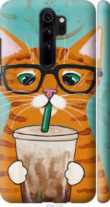 Чехол Зеленоглазый кот в очках для Xiaomi Redmi Note 8 Pro