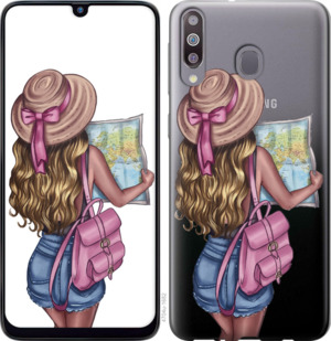 

Чехол Девушка с картой для Samsung Galaxy M30 846942