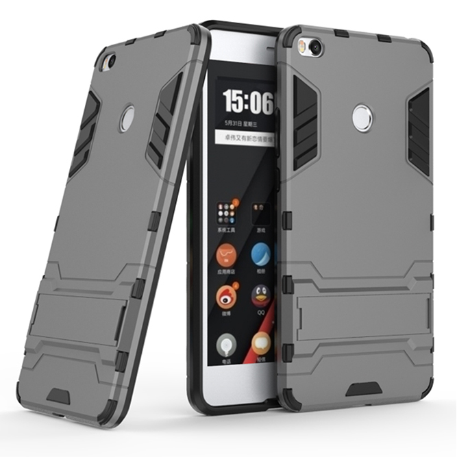 

Ударостійкий чохол-підставка Transformer на Xiaomi Mi Max 2 с мощной защитой корпуса (Метал / Gun Metal) 82665