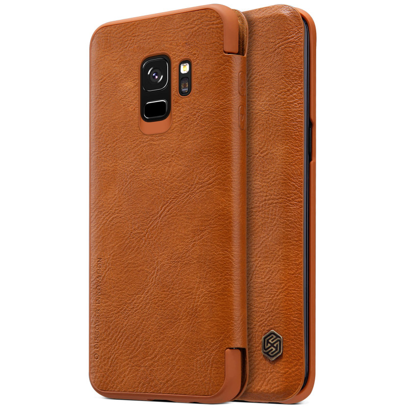

Кожаный чехол (книжка) Nillkin Qin Series для Samsung Galaxy S9 (Коричневый) 492956