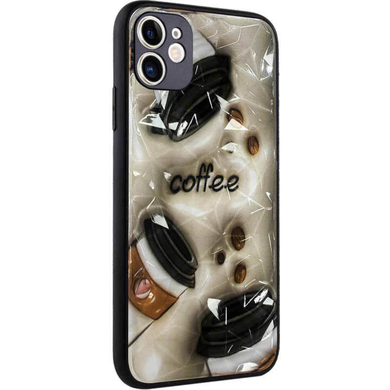 Фото TPU+PC чехол Prisma Plushie для Apple iPhone 12 (6.1") (Coffee) на vchehle.ua