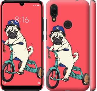 

Чехол Мопс на велосипеде для Xiaomi Redmi 7 710787