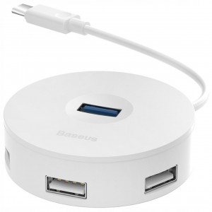 Переходник HUB Baseus Round Box Type-C to USB 3.0 + 3USB 2.0 (CAHUB-G)