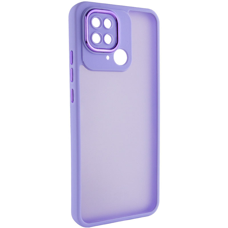 TPU+PC чохол Accent на Xiaomi Redmi 10C (White / Purple)