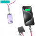 Фото Дата кабель-шнурок Usams US-SJ745 Type-C to Type-C 60W (1.2m) (Pink) на vchehle.ua