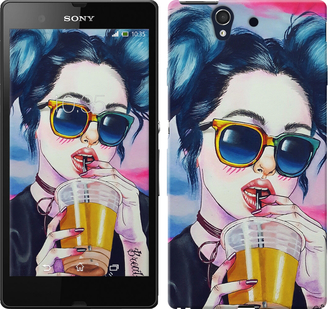 

Чохол Арт-дівчина в окулярах на Sony Xperia Z C6602 247097