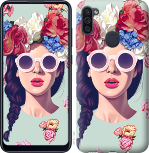 

Чехол Девушка с цветами для Samsung Galaxy M11 M115F 919994