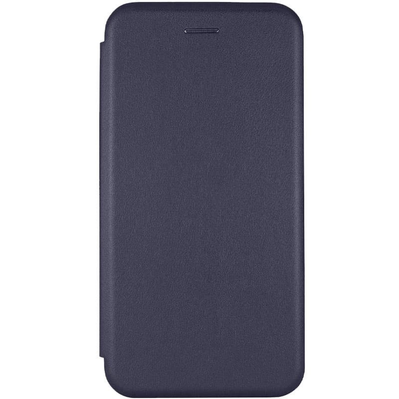 Кожаный чехол-книжка Classy для Motorola Edge 40 (Темно-синий)