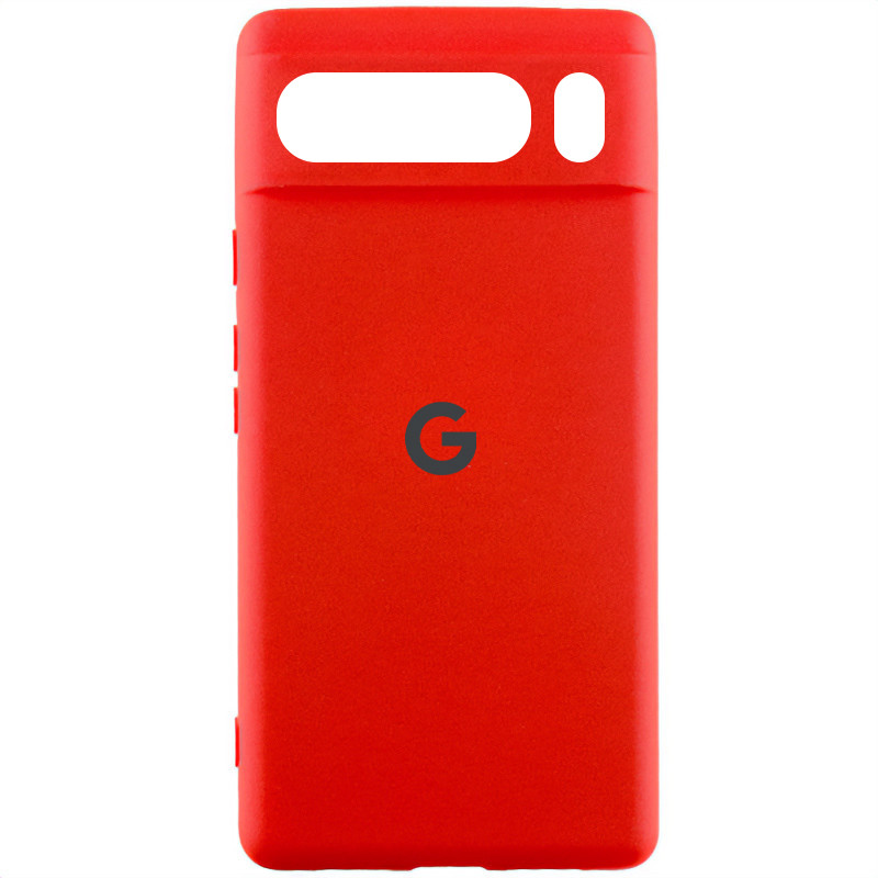 Чехол Silicone Cover Lakshmi Full Camera (AAA) with Logo для Google Pixel 8 Pro (Красный / Red)