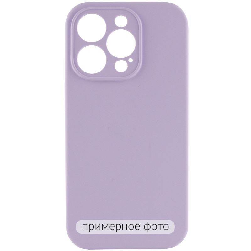 Чехол Silicone Case Full Camera Protective (AA) NO LOGO для Apple iPhone 16 Plus (6.7") (Сиреневый / Lilac)