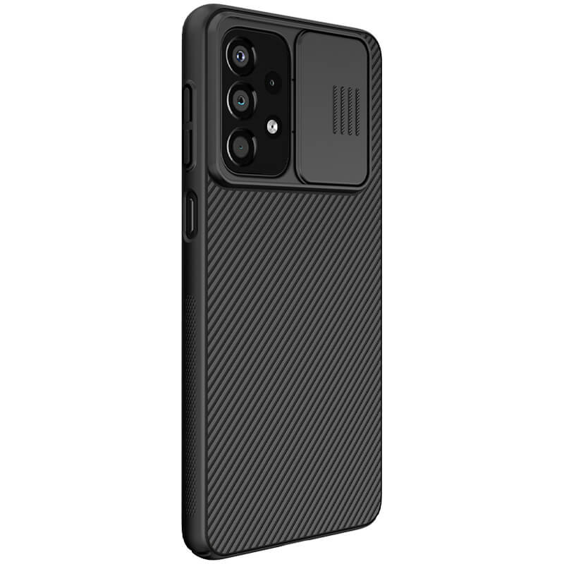 Фото Карбоновая накладка Nillkin Camshield (шторка на камеру) для Samsung Galaxy A33 5G (Черный / Black) в магазине vchehle.ua