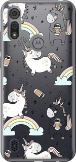

Чохол Єдиноріг і кава на Motorola E6s 1607464