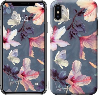 

Чехол Нарисованные цветы для iPhone XS (5.8") 670831
