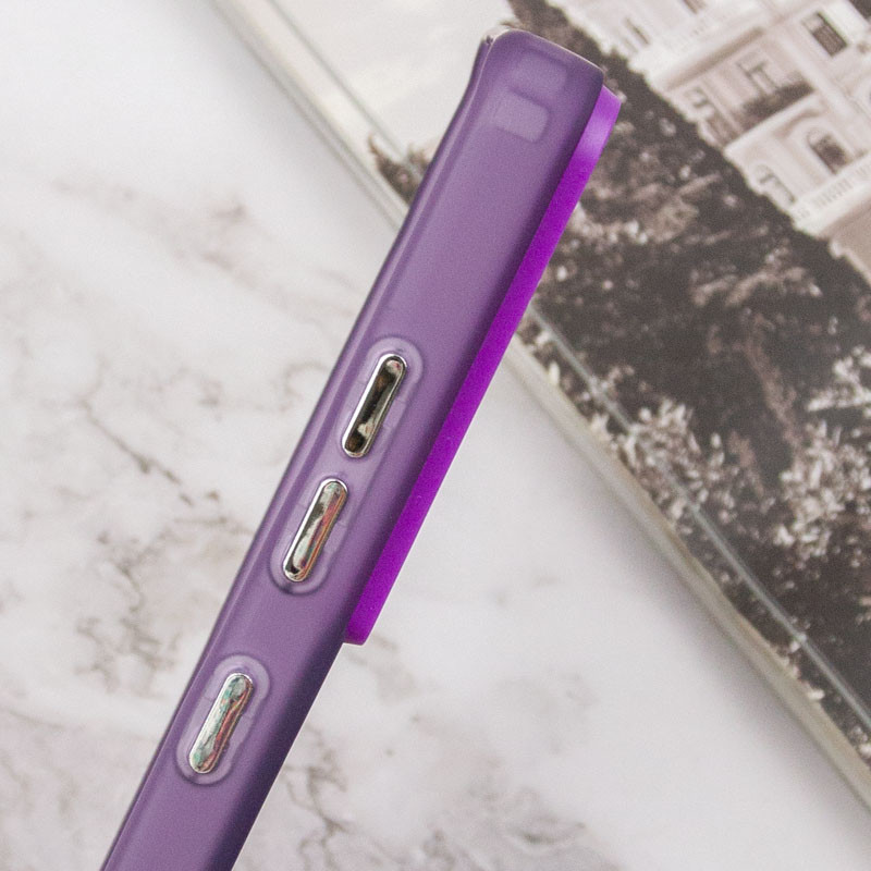 Заказать TPU+PC чехол Magic glow with protective edge для Samsung Galaxy S21 Ultra (Purple) на vchehle.ua