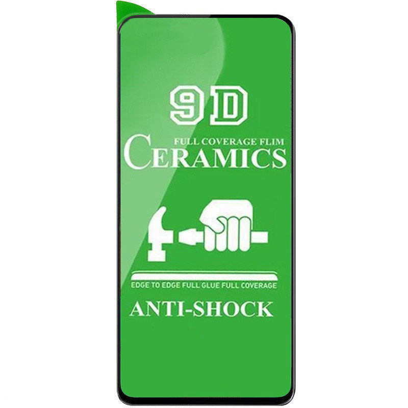 Защитная пленка Ceramics 9D для Xiaomi Redmi K40/K40 Pro+/Poco F3/Mi 11i/Poco X3 GT (Черный)