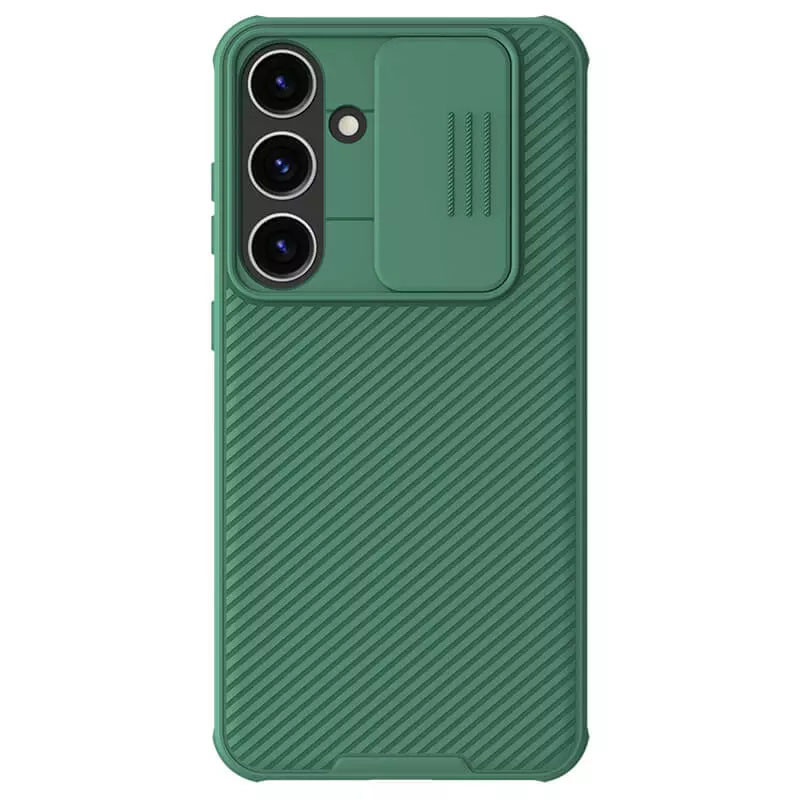 Карбонова накладка Nillkin CamShield Pro Magnetic на Samsung Galaxy S24+ (Deep Green)