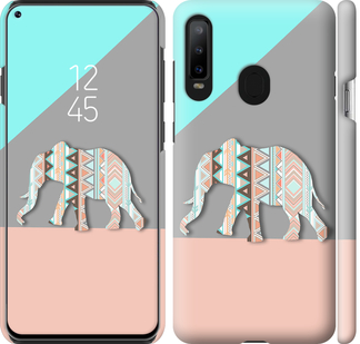 

Чехол Узорчатый слон для Samsung Galaxy A8S 698847
