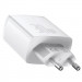 Фото МЗП Baseus Compact Quick Charger 30W QC+PD (2USB-A/1C) (CCXJ-E) (Білий) в маназині vchehle.ua