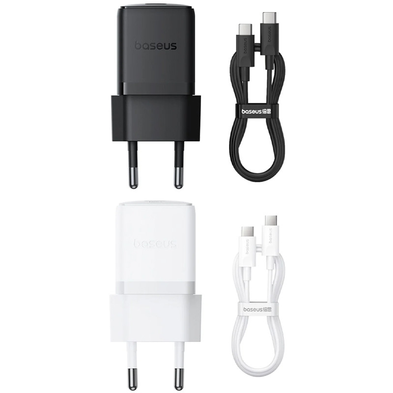 СЗУ Baseus Palm Fast Charger 30W (1USB-C) + кабель Type-C to Type-C (P10111605113-01)