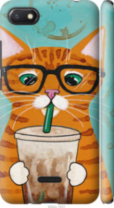 Чехол Зеленоглазый кот в очках для Xiaomi Redmi 6A