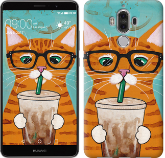 

Чехол Зеленоглазый кот в очках для Huawei Mate 9 625446