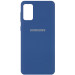 Чехол Silicone Cover Full Protective (AA) для Samsung Galaxy A02s (Синий / Navy Blue)