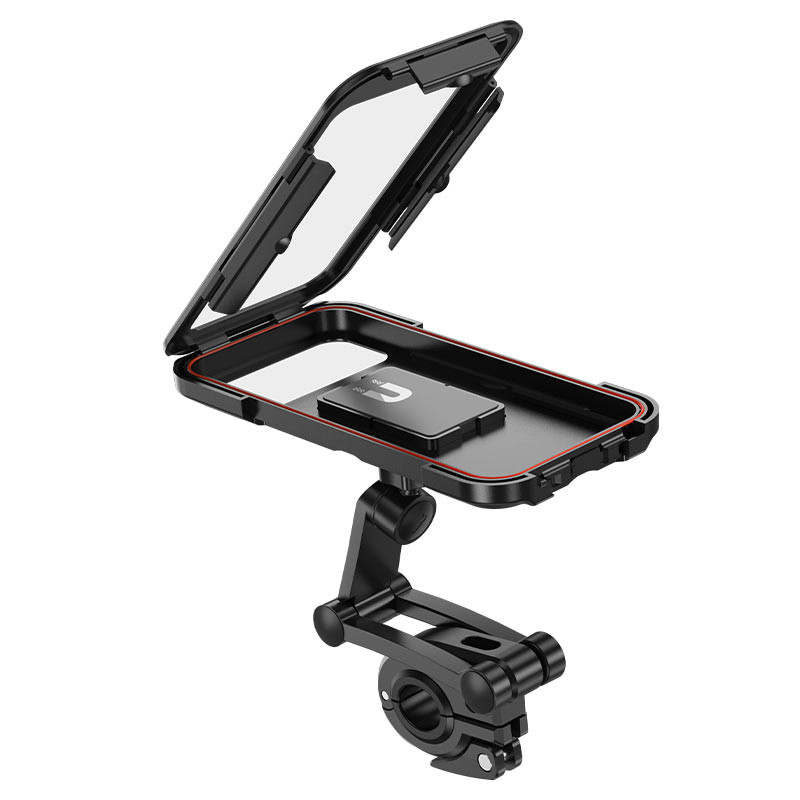 Фото Уцінка Вело- Мото-тримач Hoco CA101 Rider waterproof (Розкрита упаковка / Black) в маназині vchehle.ua
