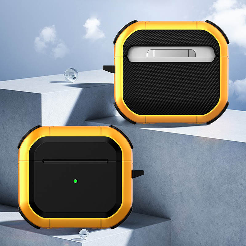 Фото Футляр протиударний Black Ed. для навушників Airpods 3 (Yellow) на vchehle.ua