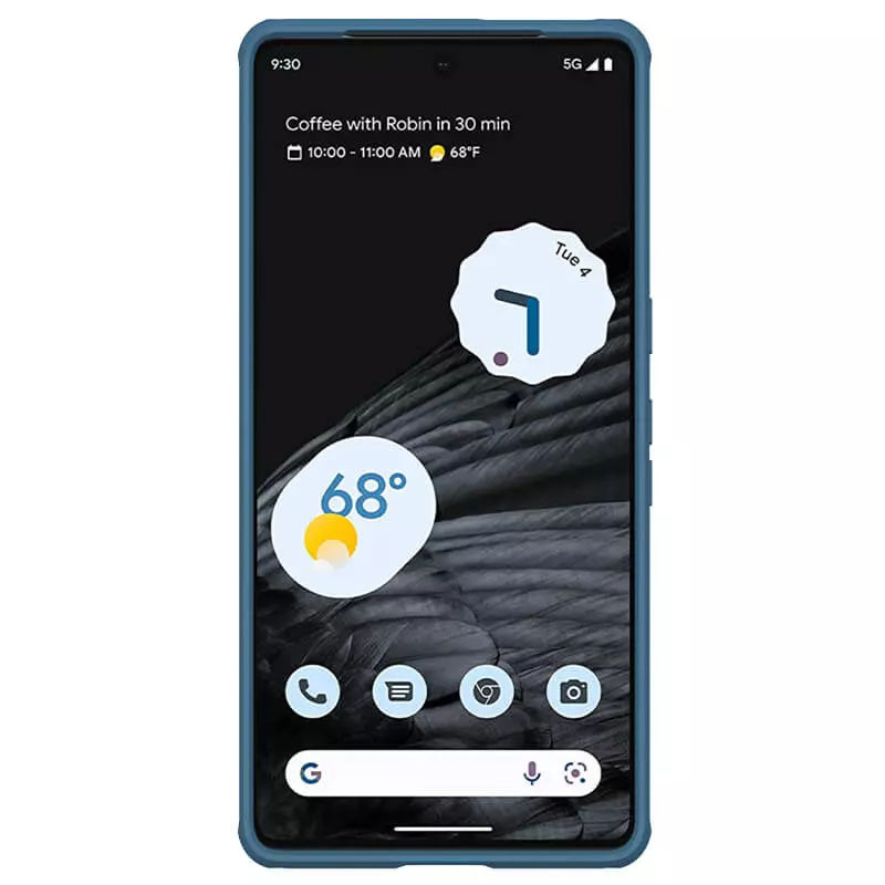 Фото Карбонова накладка Nillkin Camshield (шторка на камеру) на Google Pixel 7 Pro (Синий / Blue) на vchehle.ua