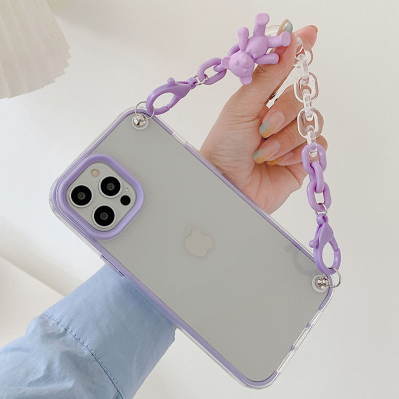

Чохол Crystal Bear з підвісним ланцюжком для iPhone 12 Pro (Бузковий) 1187440
