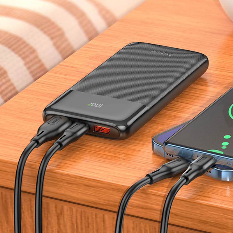 Фото Портативное ЗУ Power Bank Hoco J121 Fast 22.5W+PD20W 10000 mAh (Black) в магазине vchehle.ua