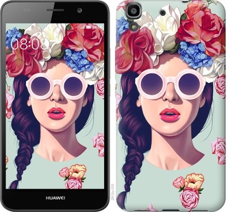 

Чехол Девушка с цветами для Huawei Honor 7i 702775
