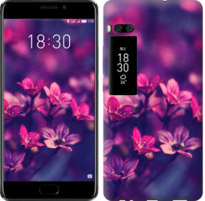 Чохол Пурпурні квіти на Meizu Pro 7 Plus