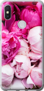 Чехол Розовые пионы для Xiaomi Redmi S2