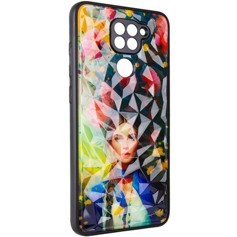 TPU+PC чехол Prisma Ladies для Xiaomi Redmi Note 9 / Redmi 10X (Peonies)