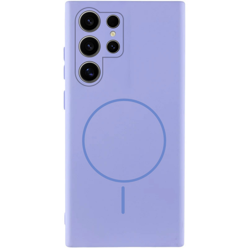 Чохол Silicone Cover Lakshmi Full Camera (AA) with MagFit на Samsung Galaxy S25 Ultra (Бузковий / Dasheen)