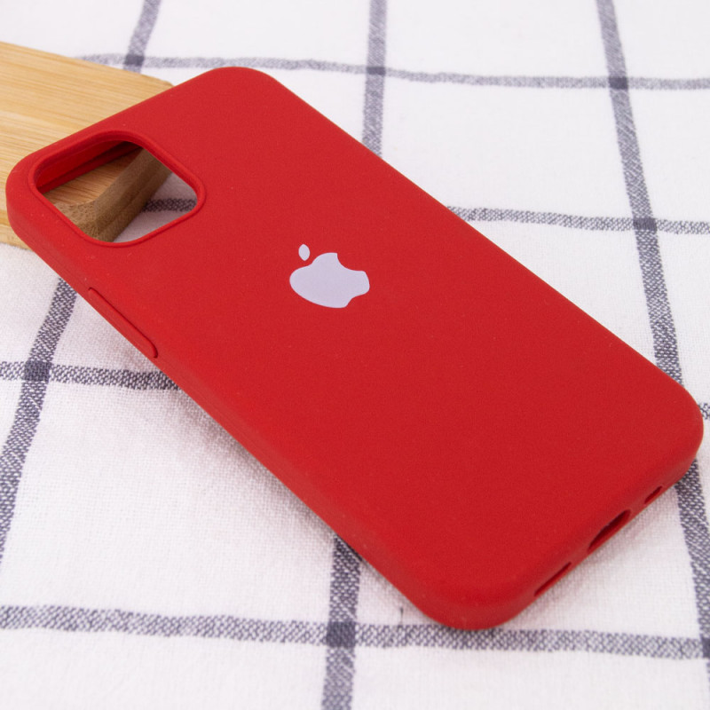 Фото Чохол Silicone Case Full Protective (AA) на Apple iPhone 13 Pro (6.1") (Червоний / Dark Red) на vchehle.ua