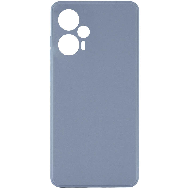 Силиконовый чехол Candy Full Camera для Xiaomi Poco F5 / Note 12 Turbo (Серый / Smoky Gray)