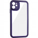 Фото TPU чохол Transparent + Colour 1,5mm на Apple iPhone 12 (6.1") (Purple) в маназині vchehle.ua