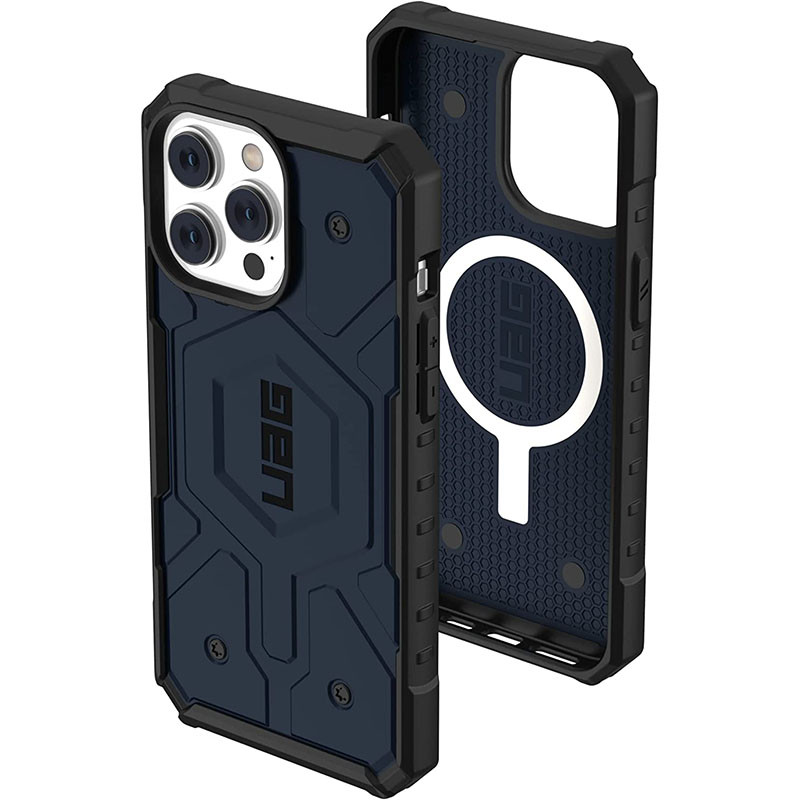 Фото Ударопрочный чехол UAG Pathfinder with MagSafe для Apple iPhone 13 Pro Max (6.7") (Синий) на vchehle.ua
