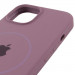 Чохол Silicone Case Full Protective (AA) with Magnetic Safe на Apple iPhone 15 (6.1") (Ліловий / Lilac Pride) в магазині vchehle.ua