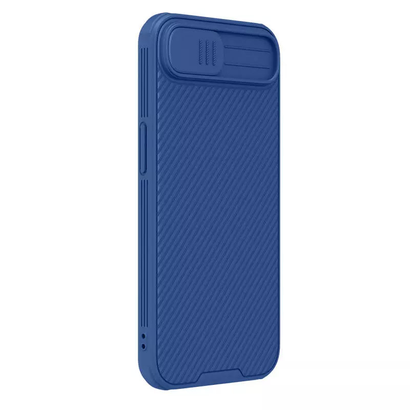 Фото Карбоновая накладка Nillkin CamShield Pro для Apple iPhone 16e (6.1") (Blue) в магазине vchehle.ua