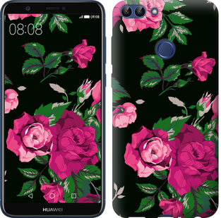 

Чохол Троянди на чорному тлі на Huawei Honor 9 Lite 659240