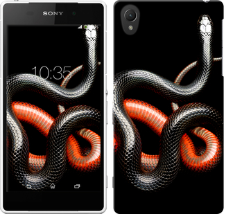 

Чохол Червоно-чорна змія на чорному тлі на Sony Xperia Z2 D6502/D6503 482145