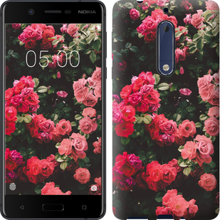 

Чехол Куст с розами для Nokia 5 639491