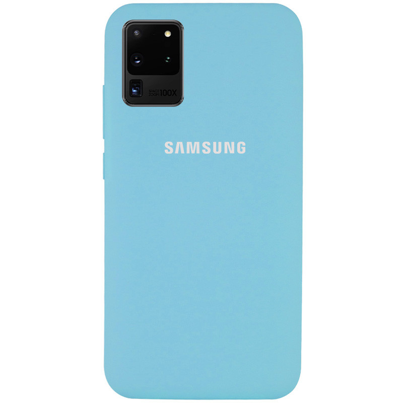 

Чехол Silicone Cover Full Protective (AA) для Samsung Galaxy S20 Ultra (Голубой / Light Blue) 895220