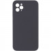 Silicone Case Square Full Camera Protective (AA) NOLOGO для Apple iPhone 11 Pro Max (6.5") (Серый / Dark Gray)