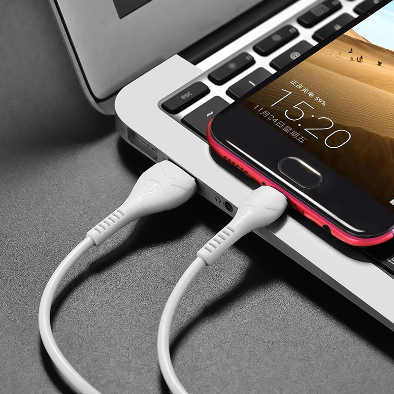 Замовити Дата кабель Hoco X37 "Cool power” MicroUSB (1m) (Білий) на vchehle.ua