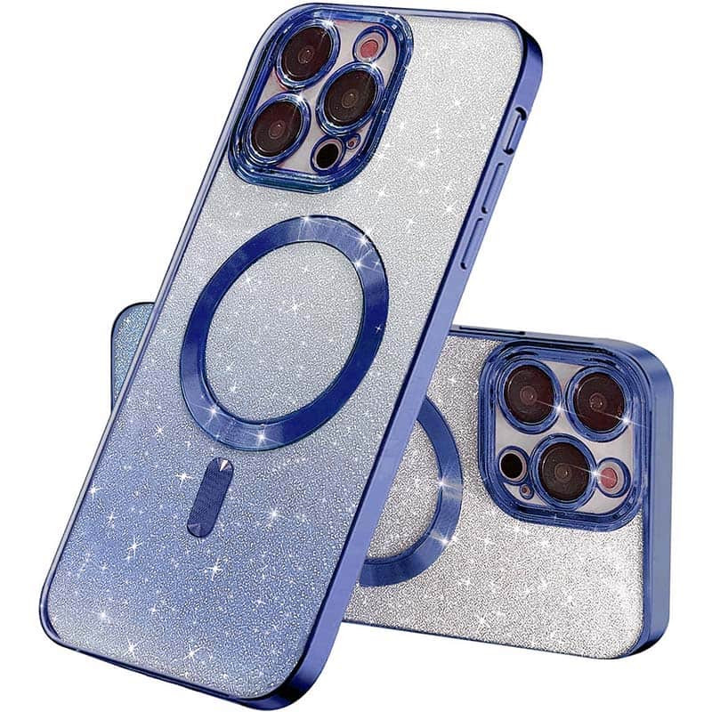 TPU чохол Delight case with Magnetic Safe з захисними лінзами на камеру на Apple iPhone 12 Pro Max (6.7") (Синій / Deep navy)