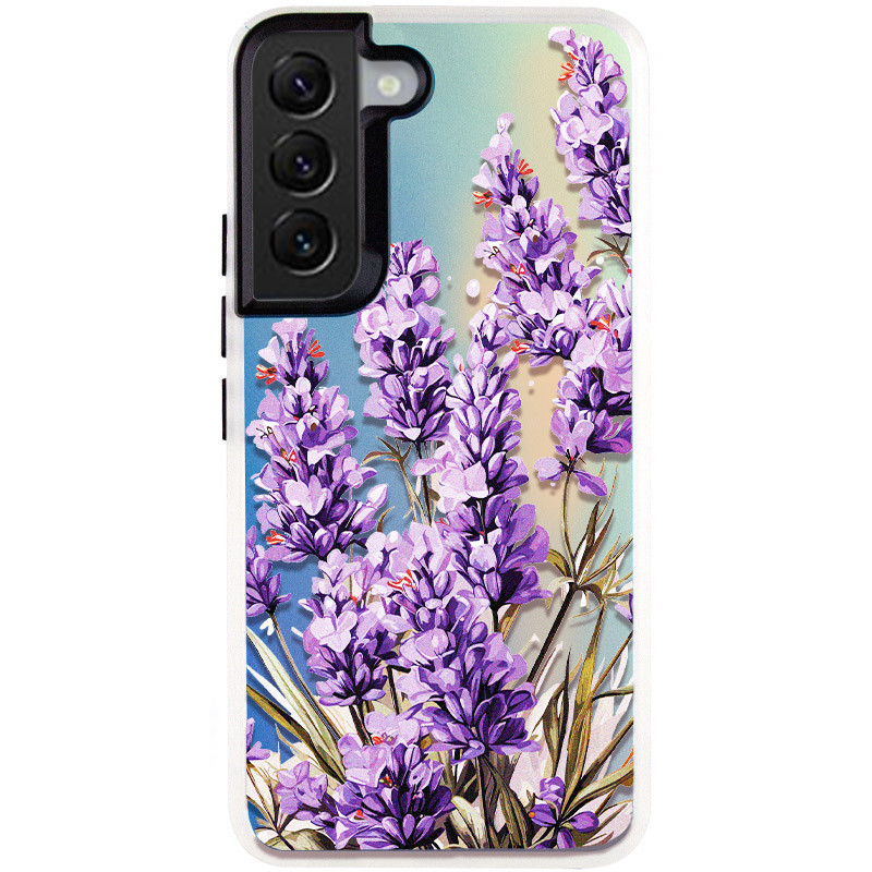 TPU+PC чохол TakiTaki Magic glow на Samsung Galaxy S22 (Lavender / Pink / Purple)